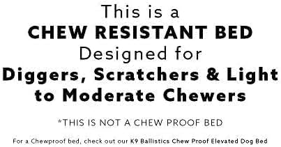 K9 Ballistics Tough Ripstop Dog Crate Pad - Durable & Machine Washable with Non-Skid Bottom and 120-Day Warranty, Fits 36" Wire Crates - Medium Obsidian Black