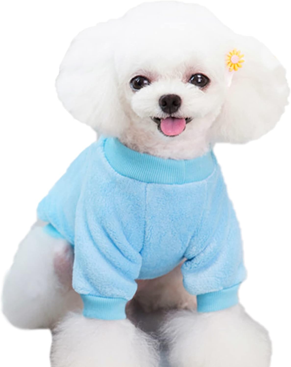 Jecikelon Pet Dog Clothes Dog Sweater Soft Thickening Warm Pup Dogs Shirt Winter Puppy Sweater for Dogs (Z01-Blue, X-Large)