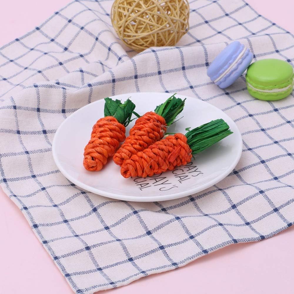 Hamiledyi Rabbit Seagrass Activity Mat Bunny Mat Rabbit Enrichment Toys Rabbit Chew Toys for Teeth Seagrass Protector Mat Small Animal Toys for Rabbit Bunny Chinchilla Guinea Pigs Rodent Pets