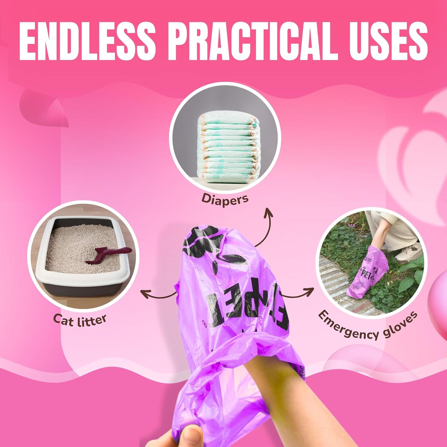 Pet N Pet Poop Bags for Dogs, 960 Counts Lavender Scented Dog Poop Bags Rolls, USDA Certified 38% Plant Based & 62% PE Dogs Waste Bag, Doggie Poo Bag