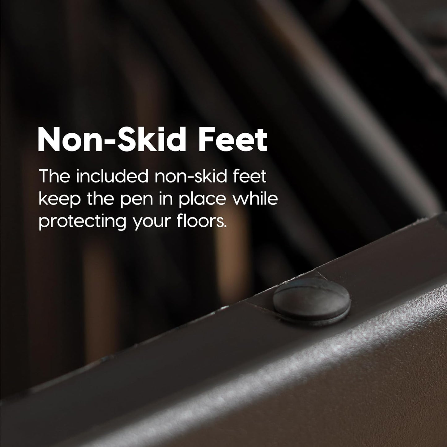 IRIS USA 24" 4-Panel Puppy Playpen, 35 x 35 x 24, Dog Playpen, Dog Play Pen Indoors, Pet Fence, Puppies/Small Dogs, Black