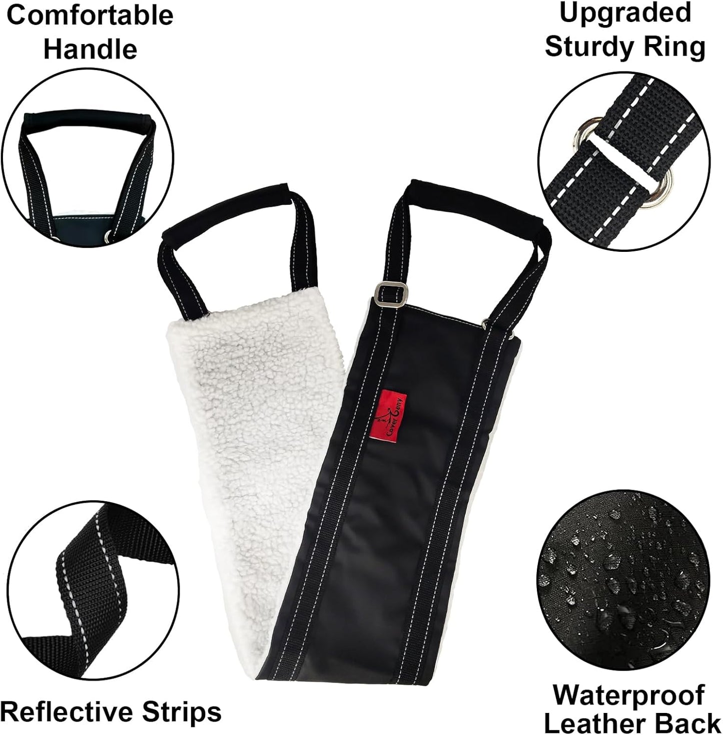 Dog Lift Harness - Adjustable Sling for Rear Legs with Soft Support for Senior, Injured, Disabled Dogs After ACL Surgery - Helping Pets with Canine Aid and Rehab Support (M)