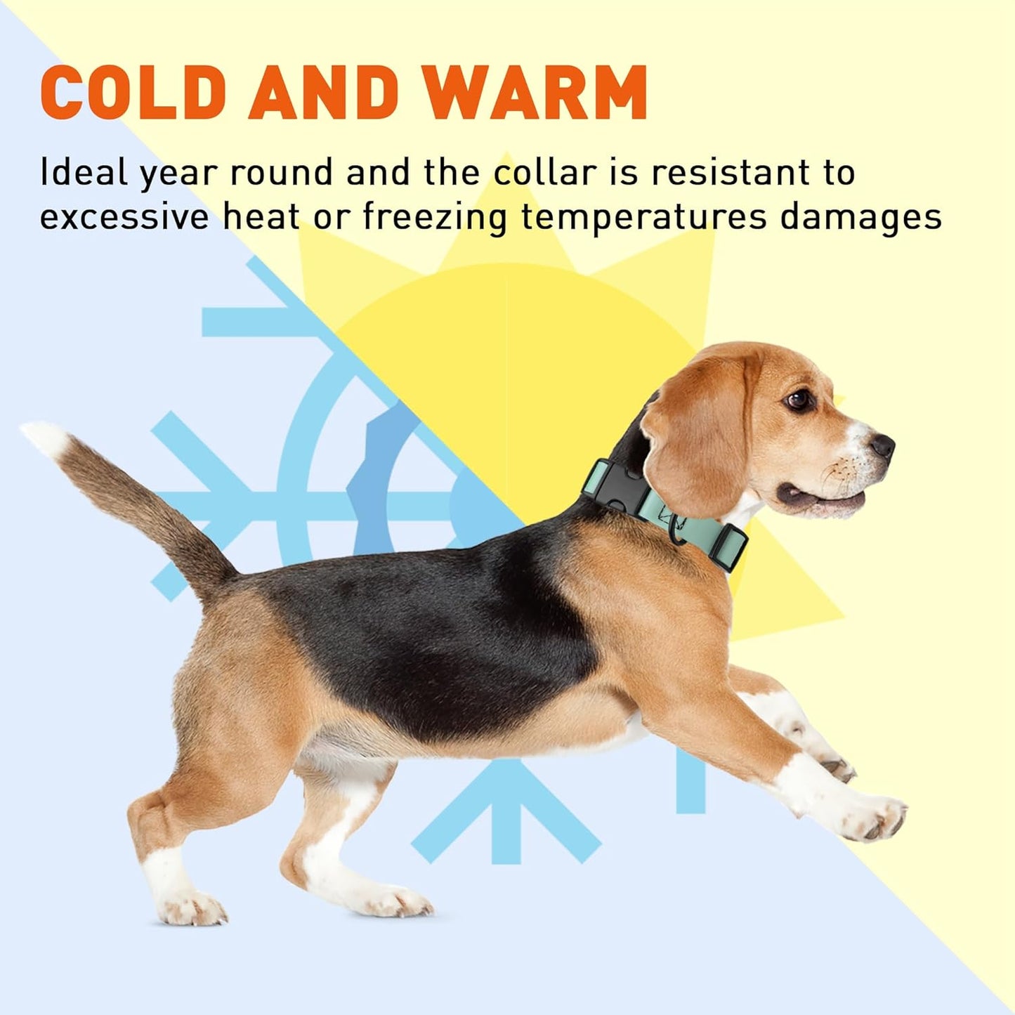 Dogline Biothane Waterproof Dog Collar with Quick Release Buckle Strong Coated Nylon Webbing with Odor- Proof for Easy Care Easy to Clean Fits Small Medium Large Dogs, Sage Green 3/4" W 12-19" L