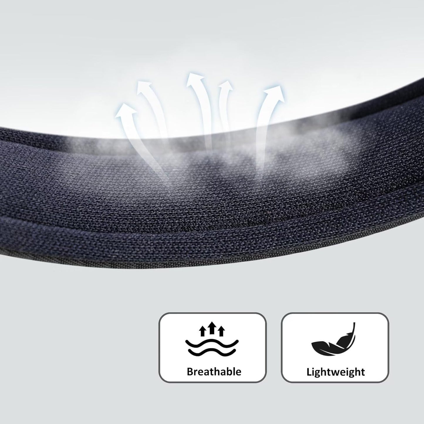 Didog Soft Padded Dog Collars for Small Dogs, Lightweight and Breathable Dog Collar with Metal Buckle for Puppy, Black, S