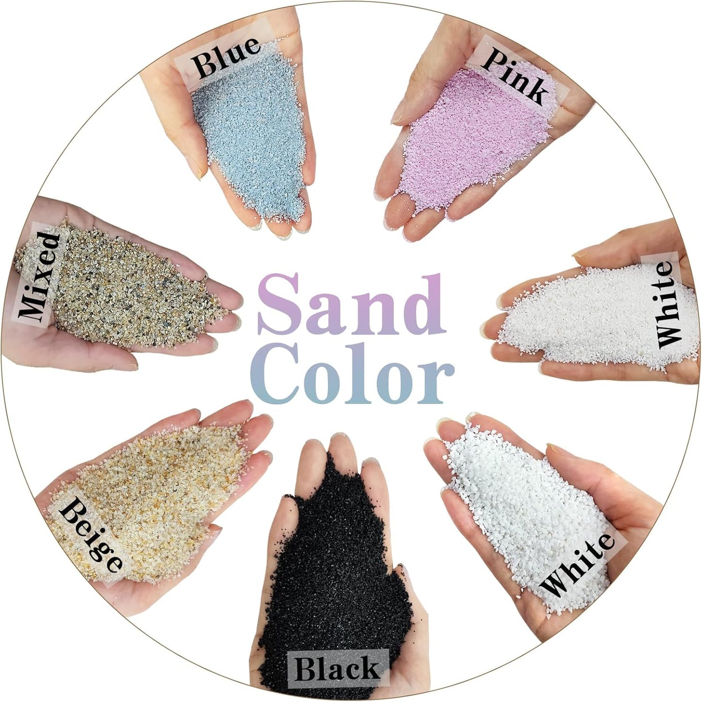 20 lbs Aquarium Silica Sand. 0.4-0.8 mm Mini Gravel Substrate for Fish Tank, Plants Potted, Fire Pits, Candle, Vase Filler and Crafts