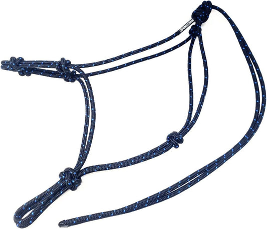 Horse Rope Training Halter - 4 Knot 1/4" Stiff Halter Cord - Used by Famous Trainers Multiple Sizes Multiple Colors