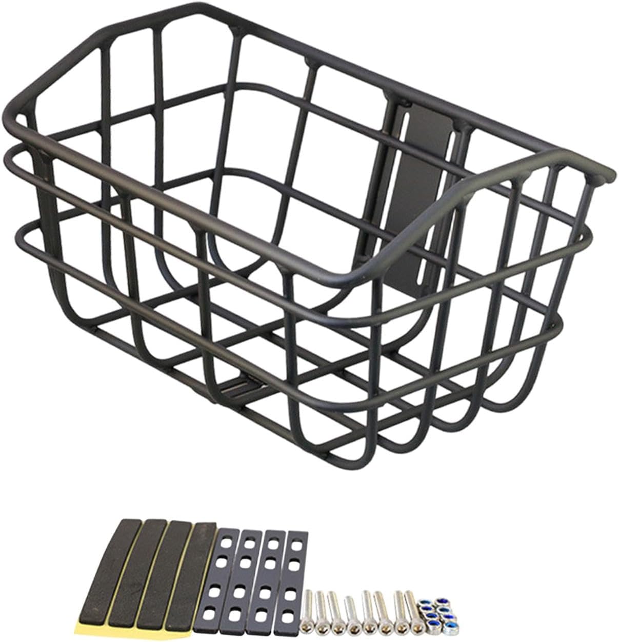 Basket Black Front Sturdy Construction Aluminum Alloy Large Capacity Accessories Cargo Container for Pet Transport