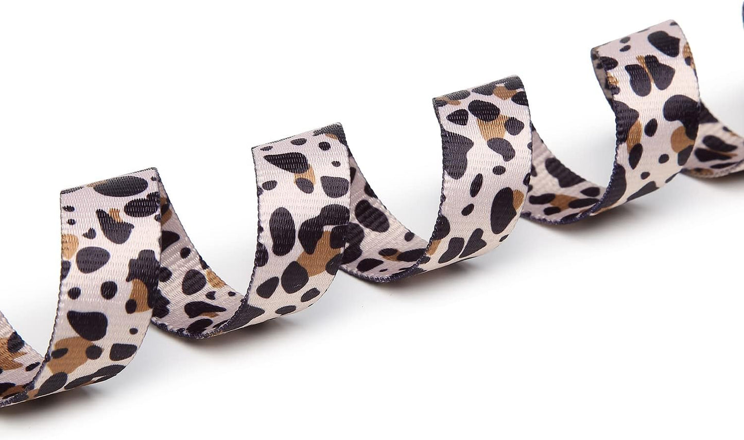 Mercano Adjustable Dog Collar - Special Design Patterns, Soft Nylon Comfortable Durable Pet Collar for Small Medium Large Dogs (M, Leopard)