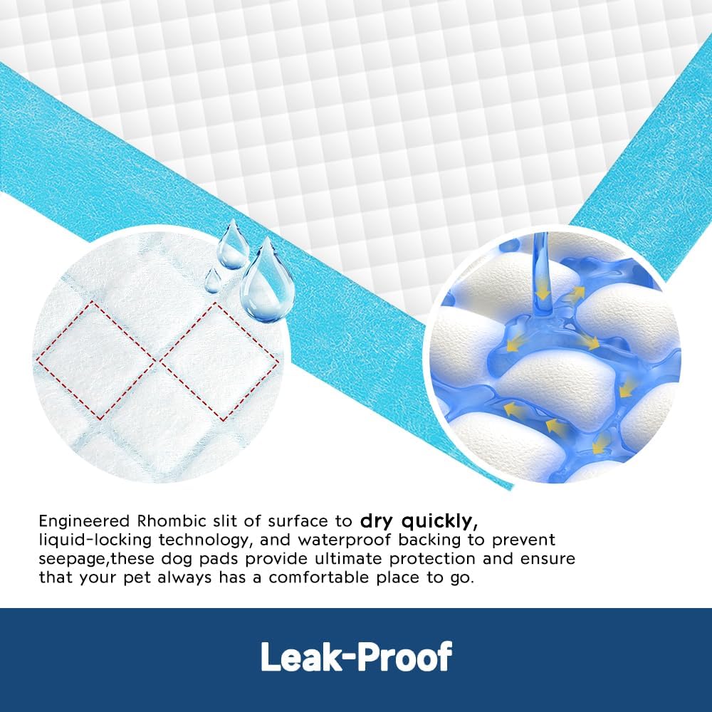 50 Count 28” x 34” XL Disposable Dog Pee Pads, Super Absorbent Leakproof Quick Drying Puppy Pee Pads for Dogs, Extra Large Disposable Dog Training Pads