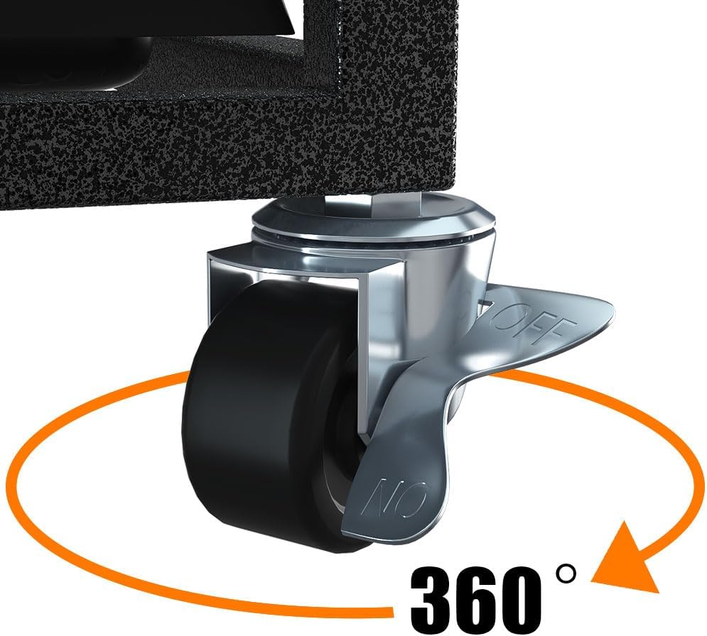 54/48/42/38 Inch Heavy Duty Dog Crate Cage with Wheels, Indestructible and Escape Proof Steel Kennel Indoor for High Anxiety Dogs with Sturdy Locks, Double Door and Tray, Extra Large XL XXL