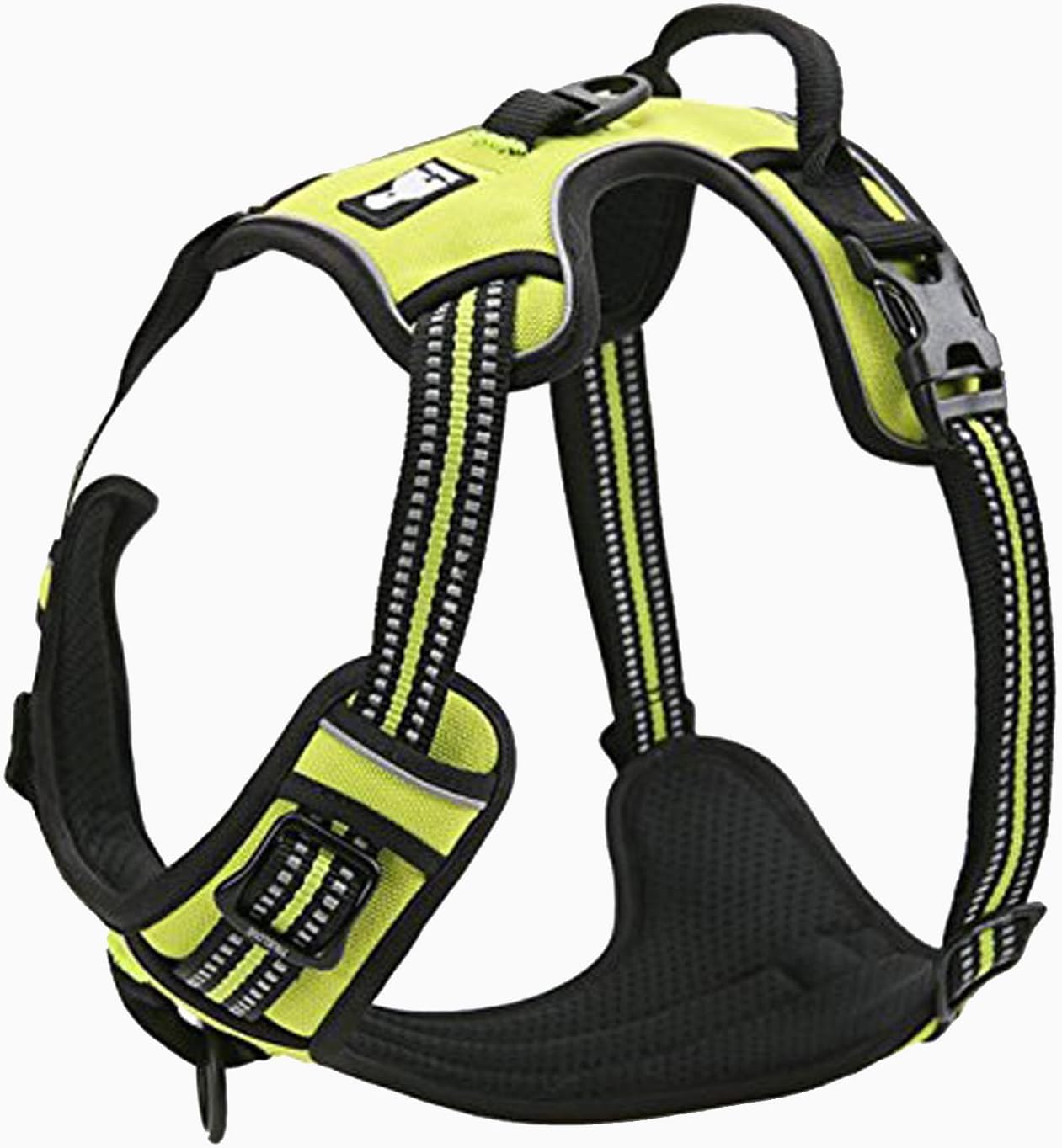 TRUE LOVE Truelove Adjustable No-Pull Dog Harness Reflective Pup Vest Harnesses Comfortable Control Brilliant Colors TLH5651(Neon Yellow,XS)