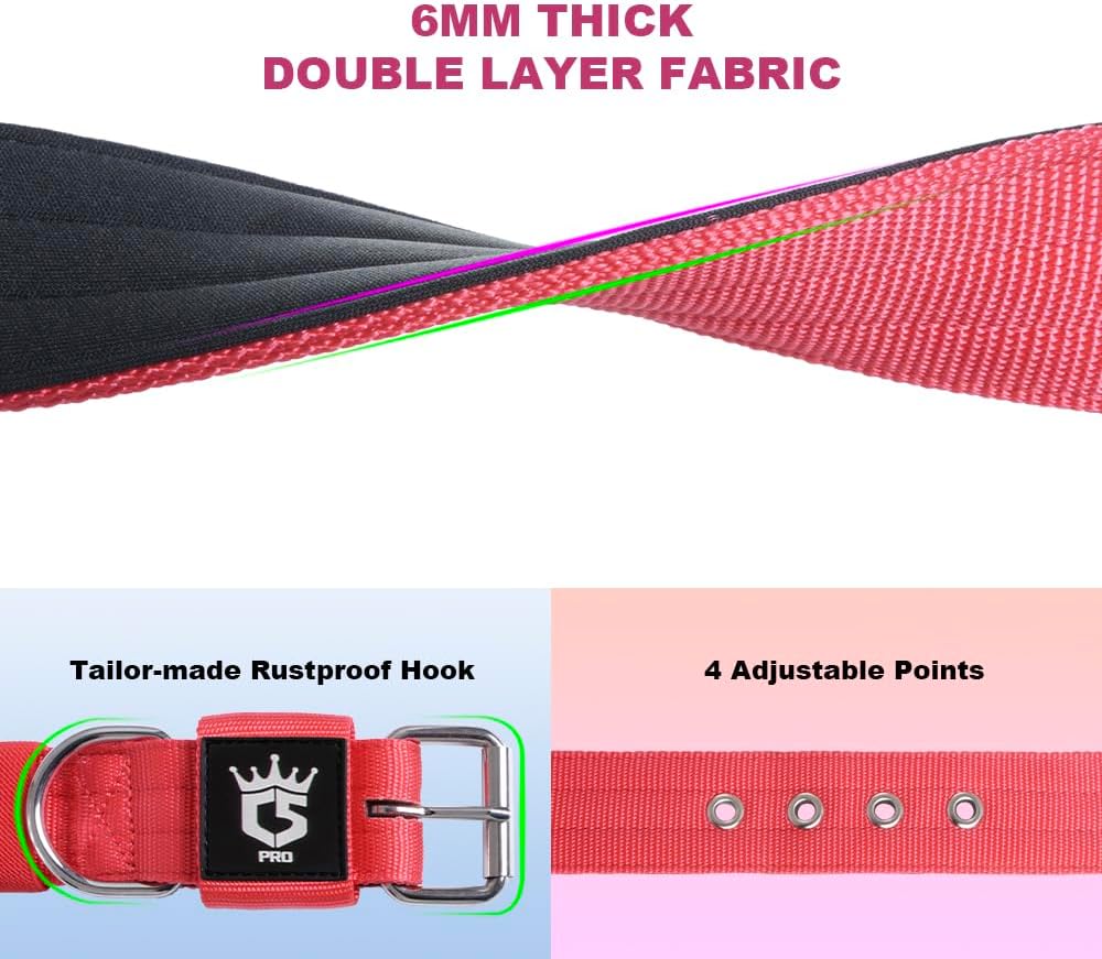 TSPRO Tactical Dog Collar 1.5 Inch Wide Thick Dog Collars with Heavy Duty Metal Buckle, Durable, Strong, Adjustable for Medium to Large Dogs (Green M)