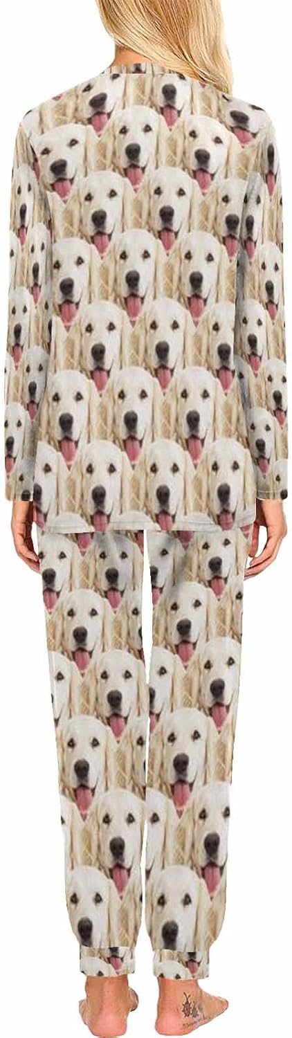 MyPupSocks Custom Face Pajamas Sets for Women, Personalized Photo Sleepwear XS-XXL