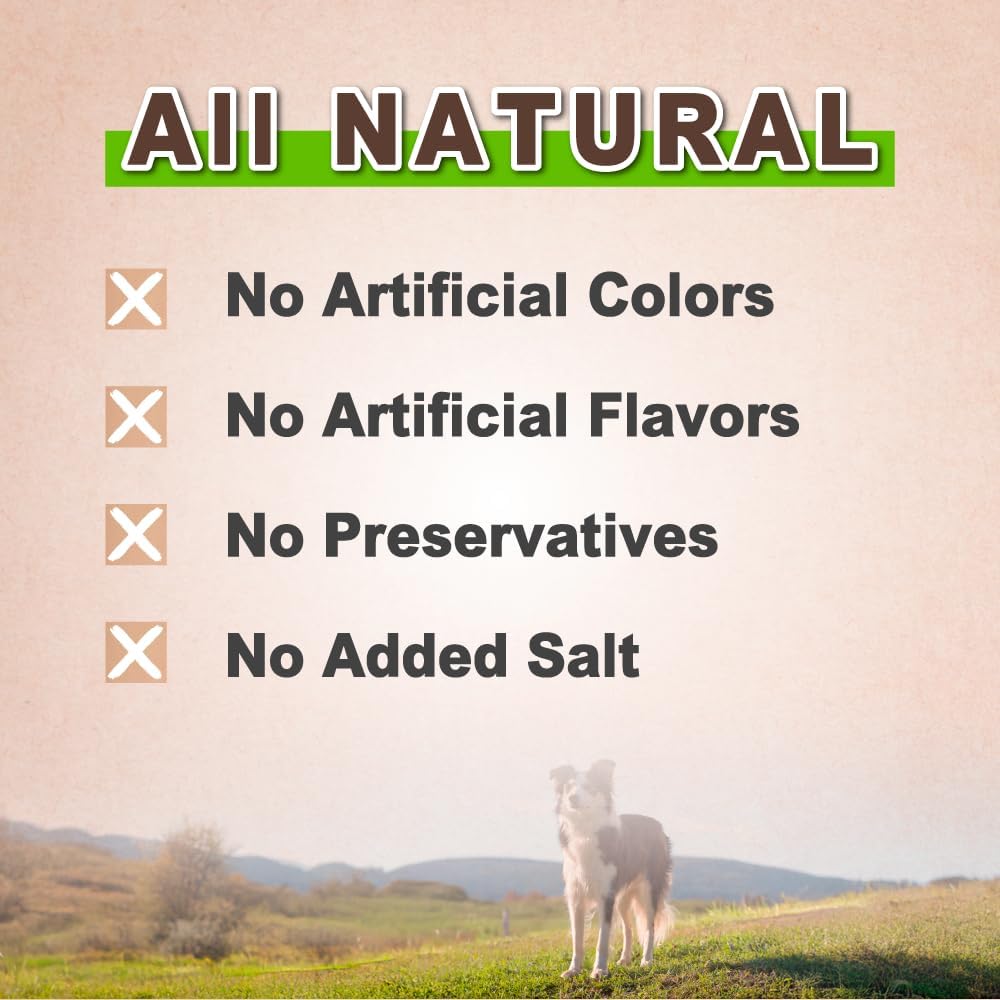 Afreschi Natural Turkey Tendon Strip 3 oz, All Natural Human Grade Puppy Chew, USA-Sourced Turkey Tendon, Hypoallergenic, Easy to Digest, Rawhide Alternative