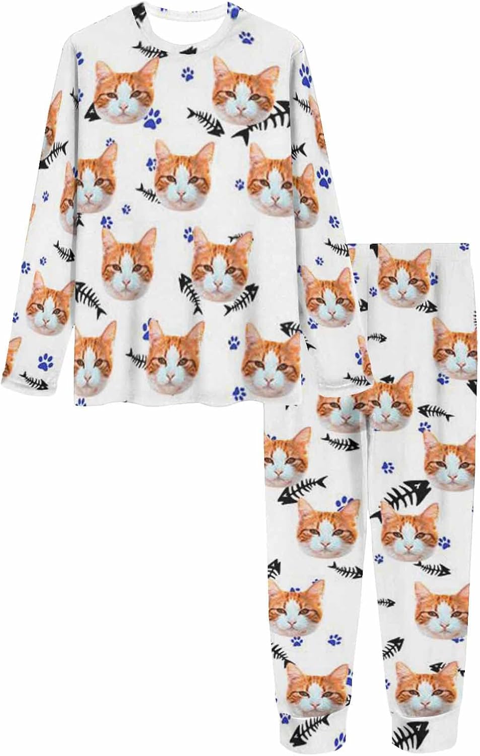 MyPupSocks Custom Face Pajamas Sets for Women, Personalized Photo Sleepwear XS-XXL