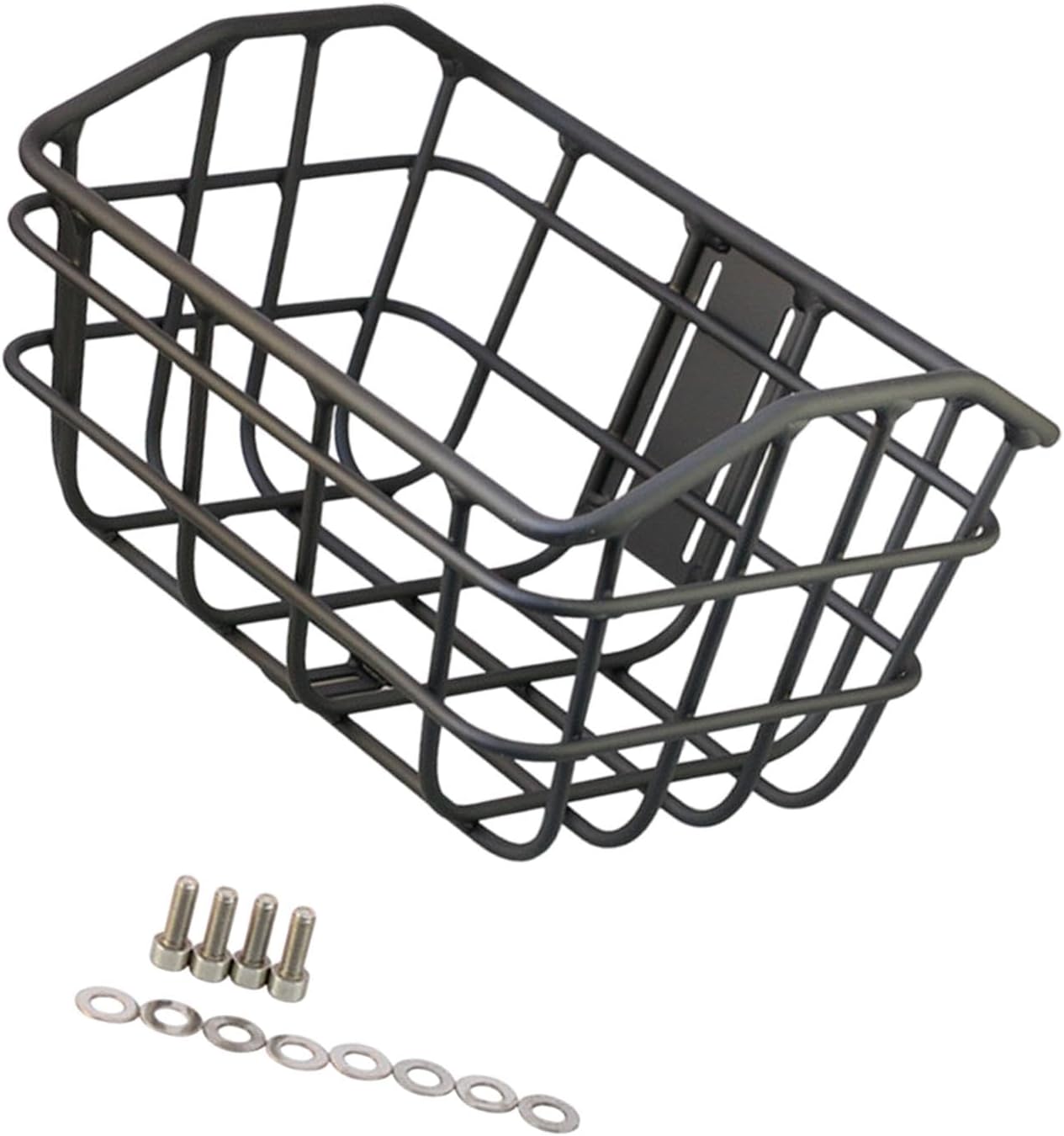 Basket Black Front Sturdy Construction Aluminum Alloy Large Capacity Accessories Cargo Container for Pet Transport