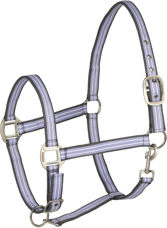 HORZE Adepto Adjustable Horse Halter | Soft, Durable Polyester - Languid Lavender Purple - Cob