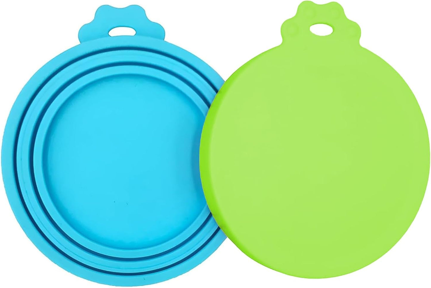 3 Pack Pet Food Can Covers, Silicone Universal Can Lids for Dog & Cat Food, BPA Free, One Fit Most Standard Size Can Lids Top Blue/Green/Yellow