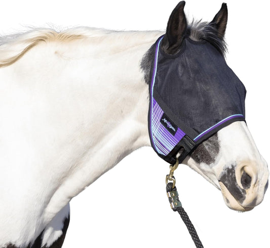 Kensington 90% UV Fly Mask CatchMask UViator - Without Ears & Forelock Freedom Web Trim Size: X.Large Color: 2017 - Lavender Mint