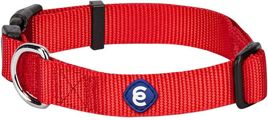 Blueberry Pet X-Small Dog Collar | Girl Dog Collars | Female Dog Collar XS | Quick Release Dog Collar | Rouge Red Nylon Dog Collar for Girl, Collar for Small Dogs