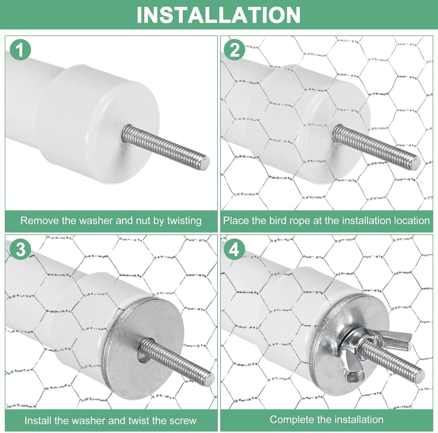 2-Pack Rope Perches for Bird Cages, 31.5 in Length Comfort Grip Flexible Rope Perch Beak & Paw Grinding for Parrots/Cockatiels/Parakeets, Bird Platform Sand [Pink Purple]