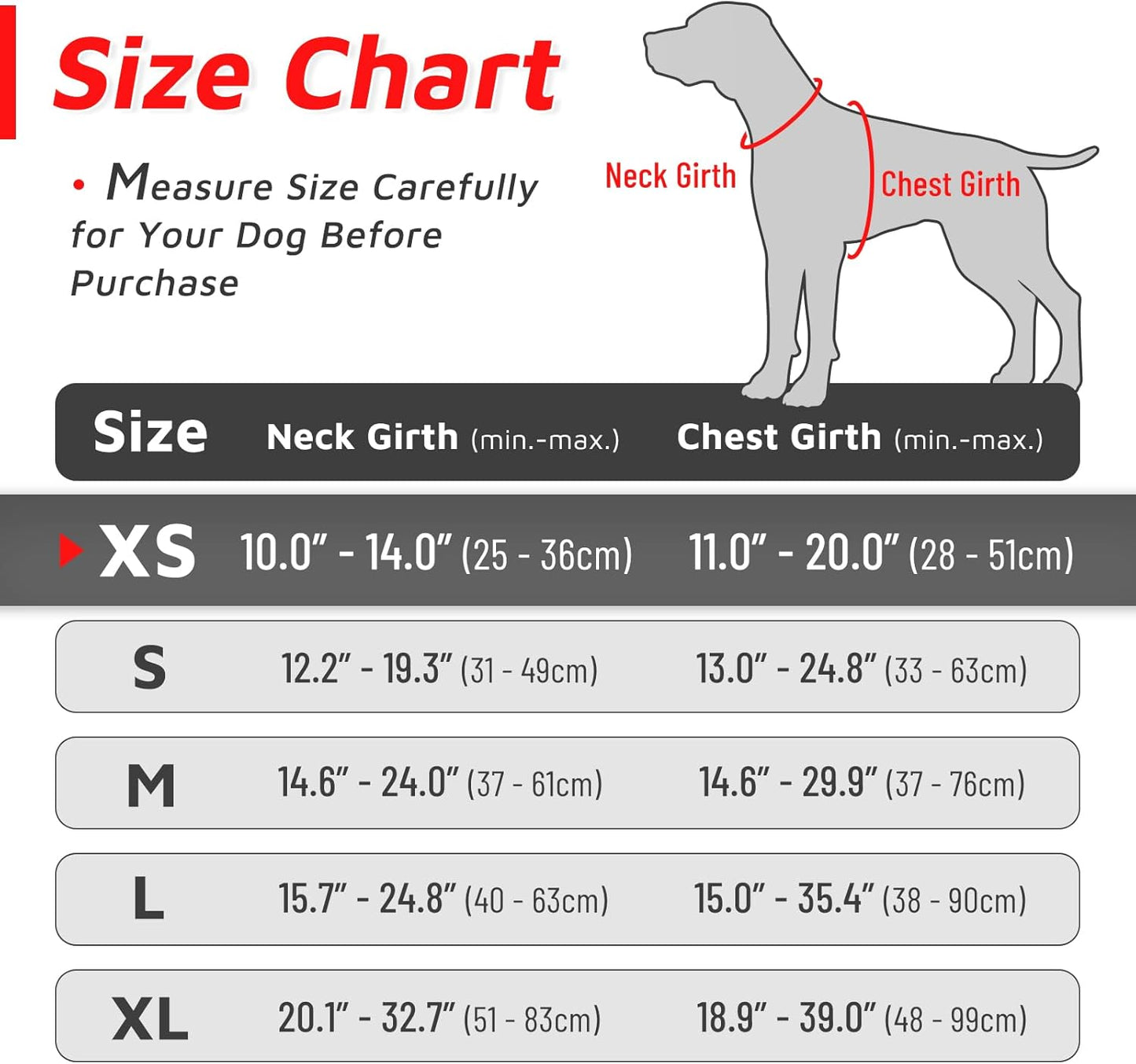 Eagloo Small Dog Harness No Pull, Service Vest with Reflective Strips and Control Handle, Adjustable and Comfortable for Easy Walking, No Choke Pet Harness with 2 Metal Rings, Red, XS