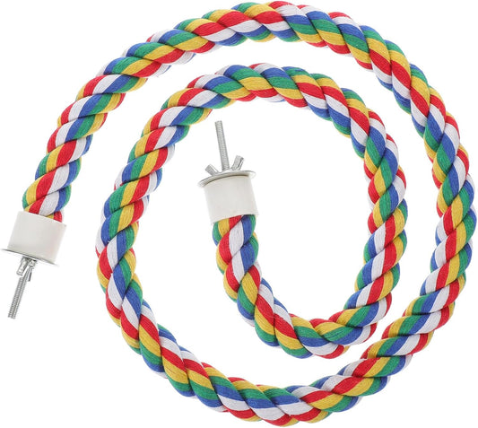 iplusmile Bird Rope Perches, Cages Birds Rope Cage Accessories for Parrots, Cockatiels, Parakeets, Budgie, 41.3inch