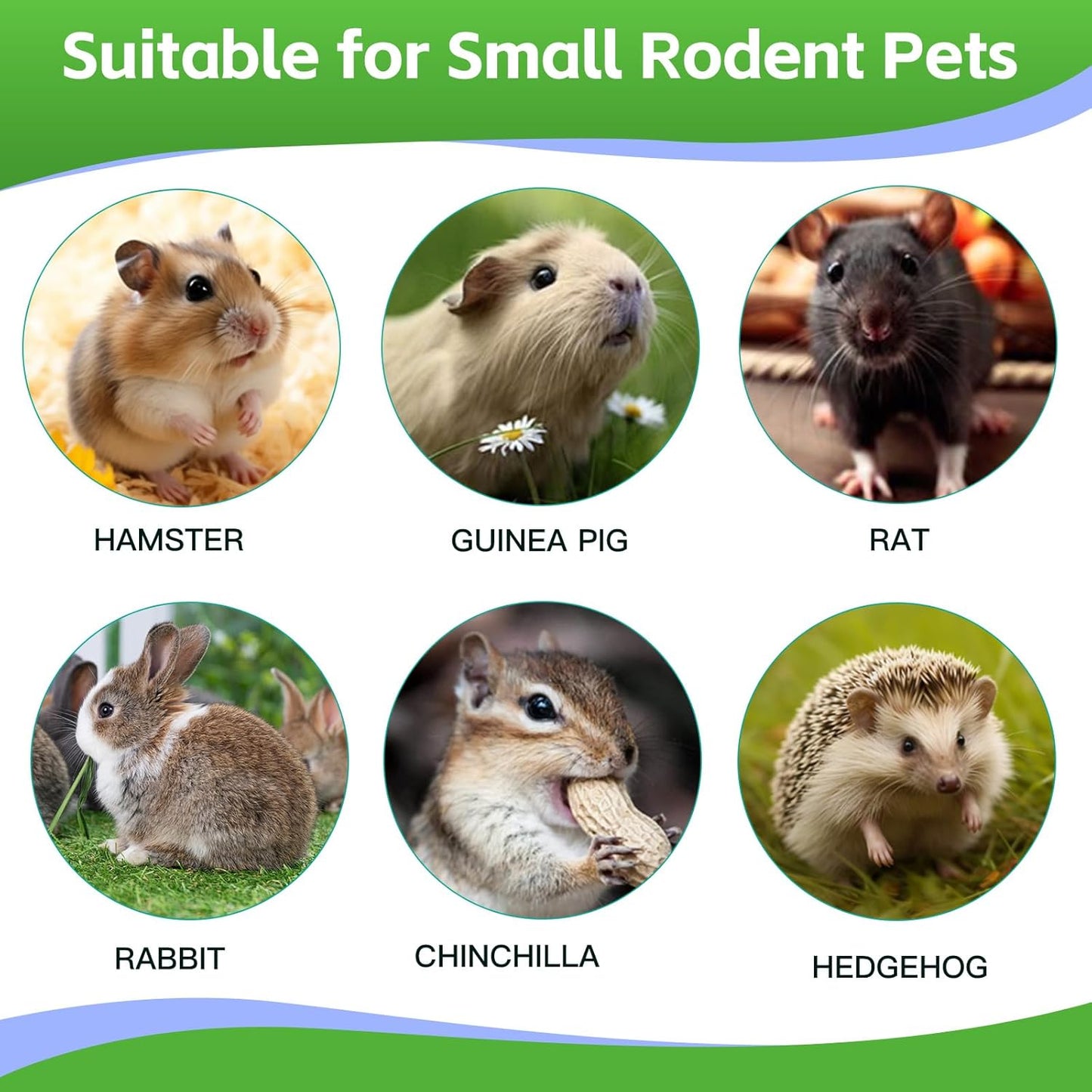 WDEFUN 21-Piece Natural Small Pet Chew Toys Set for Rabbits, Hamsters & Organic Grass Mat, Hay Sticks, Loofah Slices, Wooden Chews & More for Dental Health & Boredom Relief