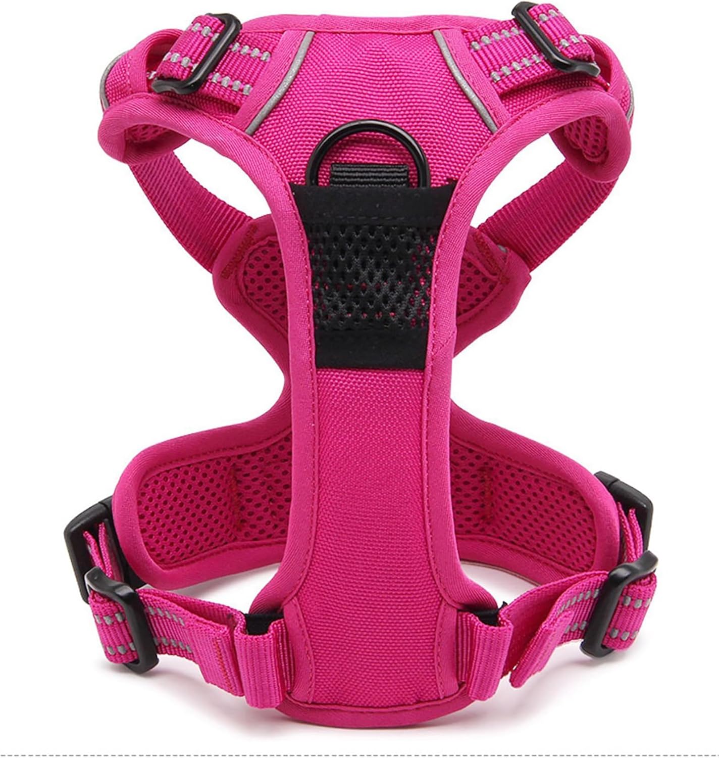 TRUE LOVE Truelove Adjustable No-Pull Dog Harness Reflective Pup Vest Harnesses Comfortable Control Brilliant Colors TLH5651(Fushcia,S)