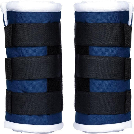 Schneiders Dura-Tech Tekno-Dri Quick Wrap No Bow Leg Wraps for Horses | Exceptional Support & Moisture-Wicking Protection | Color Navy | Size 16