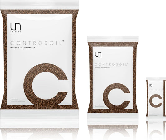 Ultum Nature Systems Controsoil - Freshwater Aqua Soil Substrate for Fish, Shrimp, Live Plant Propagation and Aquascaping - 6.8pH Low Ammonia, Volcanic Ash - Brown, Extra Fine (10 Liter | 20LB)