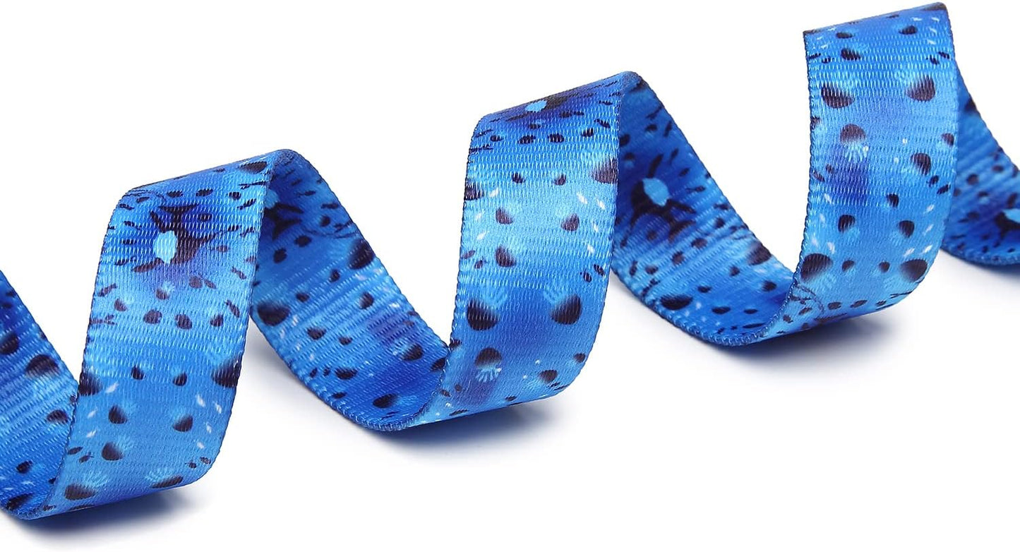 Mercano Adjustable Dog Collar - Special Design Patterns, Soft Nylon Comfortable Durable Pet Collar for Small Medium Large Dogs (S, Blue Ocean)