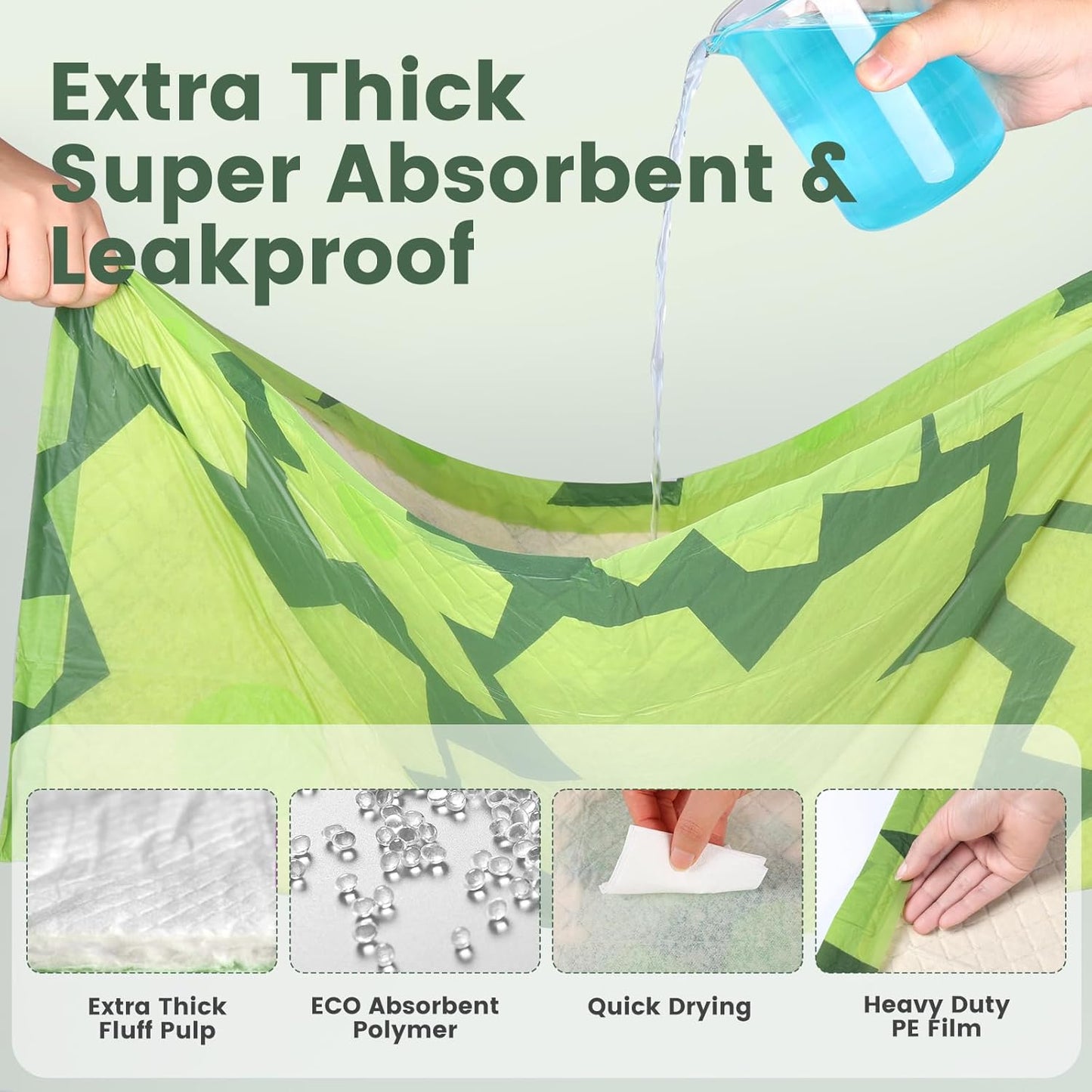 Gardner Pet Disposable Puppy Pads XL, 28" x 30" Dog Pee Pads for Dogs, Super Absorbent & Leak-Proof Full Edge-Wrapping Extra Thick Dog Potty Training Pads (100 Count)