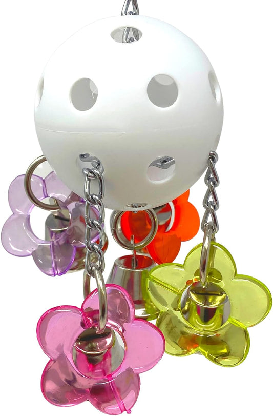 Bonka Bird Toys 1937 Bellpull Bird Toy Parrot Cage Toys Cages African Grey Conure Cockatiel.