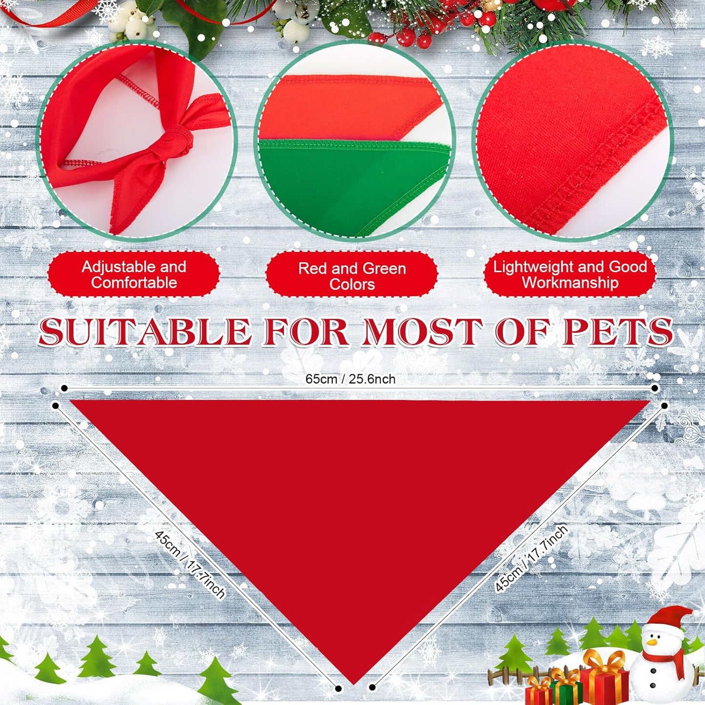48 Pcs Christmas Color Dog Bandanas Bulk Sublimation Blank Bandanas for Dogs Heat Transfer Triangle Bibs DIY Scarf for Small Medium Large Puppy Pets Costume Photo Props Accessories Pet Shops