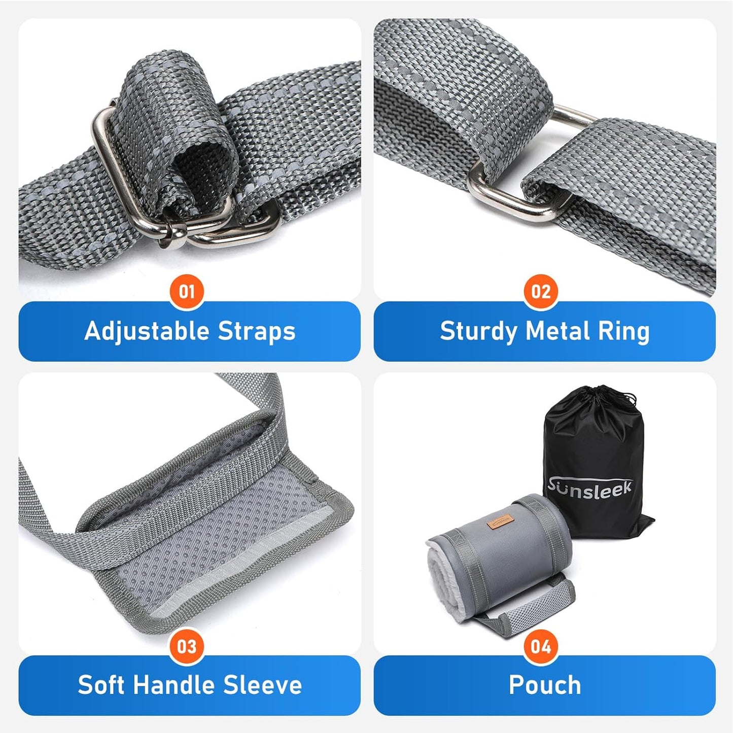 Dog Lift Harness for Extra Large Dogs, Adjustable Dog Sling for Back Legs, Hip Support Harness to Help Lift Dogs Rear for Canine Aid and Old K9 Cruciate Ligament Rehabilitation - Extra Large, Grey