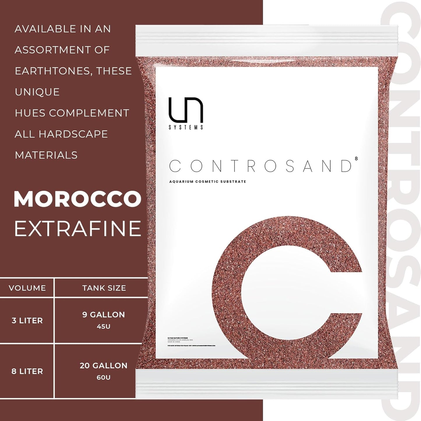 Ultum Nature Systems Controsand Morocco Gravel (3L) - Small Pebbles for Fish Tank - Planted Aquarium Rocks - Fish Tank Substrate - Aquarium Pebbles - Versatile Fish Tank Stones