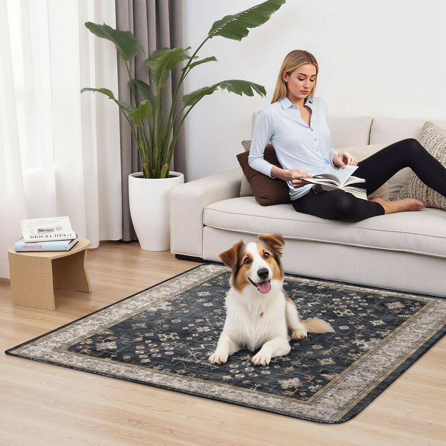 Washable Pee Pads for Dogs 2 Pack, Absorbent Reusable Puppy Pads Waterproof, Leakproof & Non-Slip Whelping Pad, Potty Training Pads for Dogs Playpen Mat 48x48