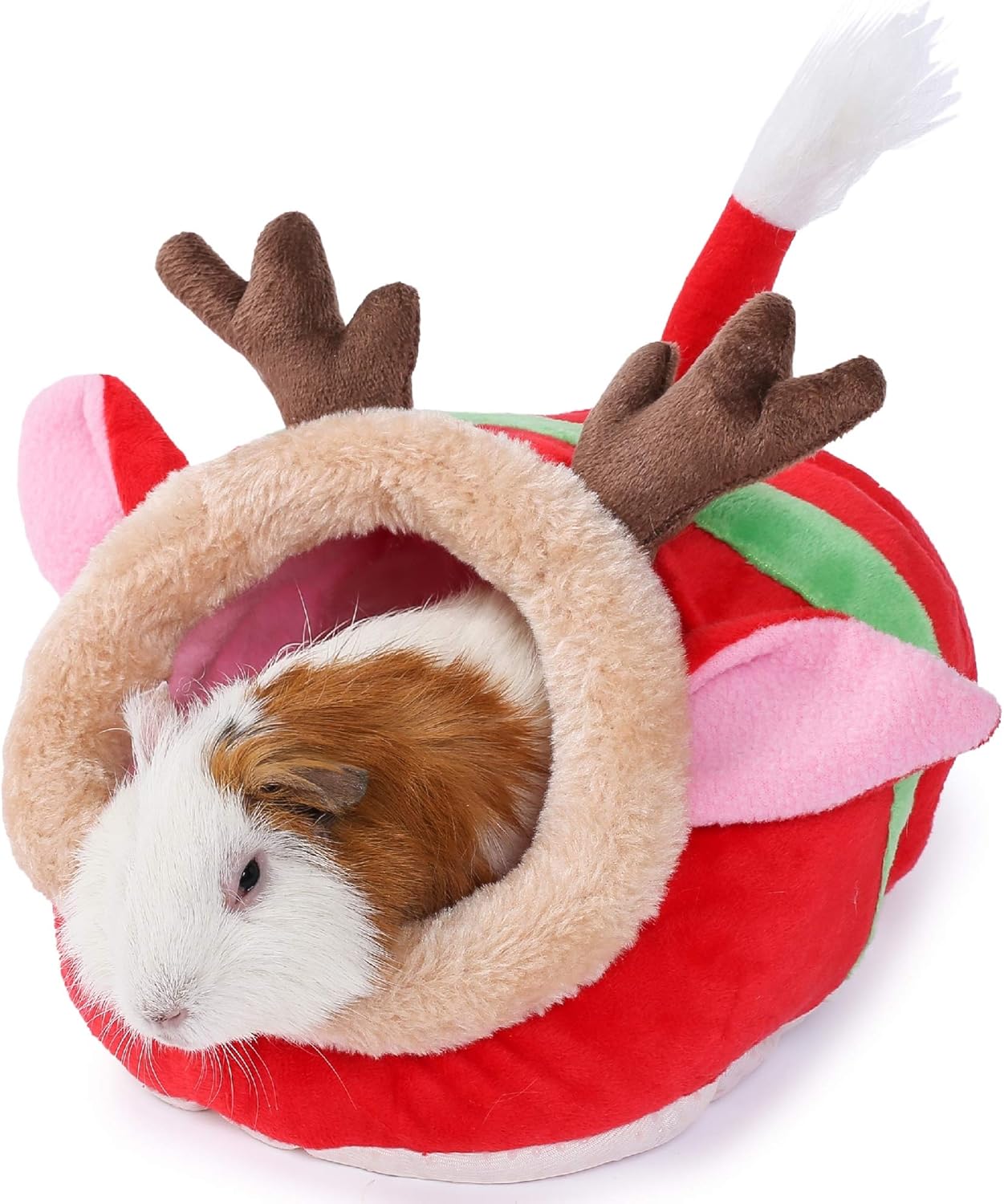 JanYoo Ferret Bed - House Hide & Cage Accessories (S, Reindeer)