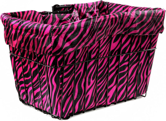 Cruiser Candy Bike Basket Liner Waterproof, Universal Fit for Most Bike Baskets, Stylish 2in1Tote, Bike Basket Cover, EBiKE Front Wire Or Wicker Bike Baskets Fits Up to 15x12x10