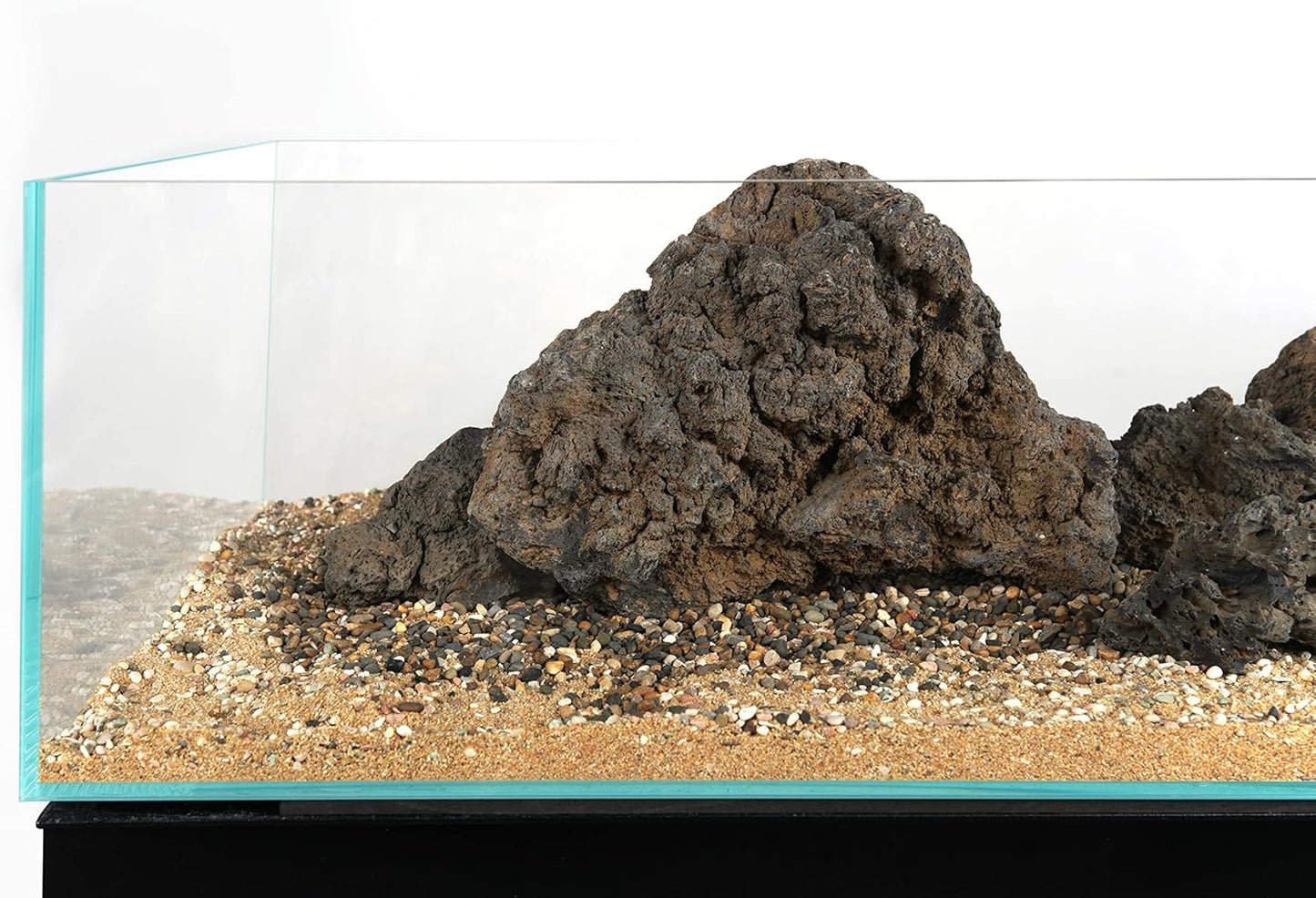 LANDEN Mekong Aquarium Brown-Black Sand 7lbs(2L), Aquarium Substrate Gravel, Pea Gravel for Landscaping, Granite Sand, Coarse Sand for Plants, Aquatic Substrate Sand 2-5mm