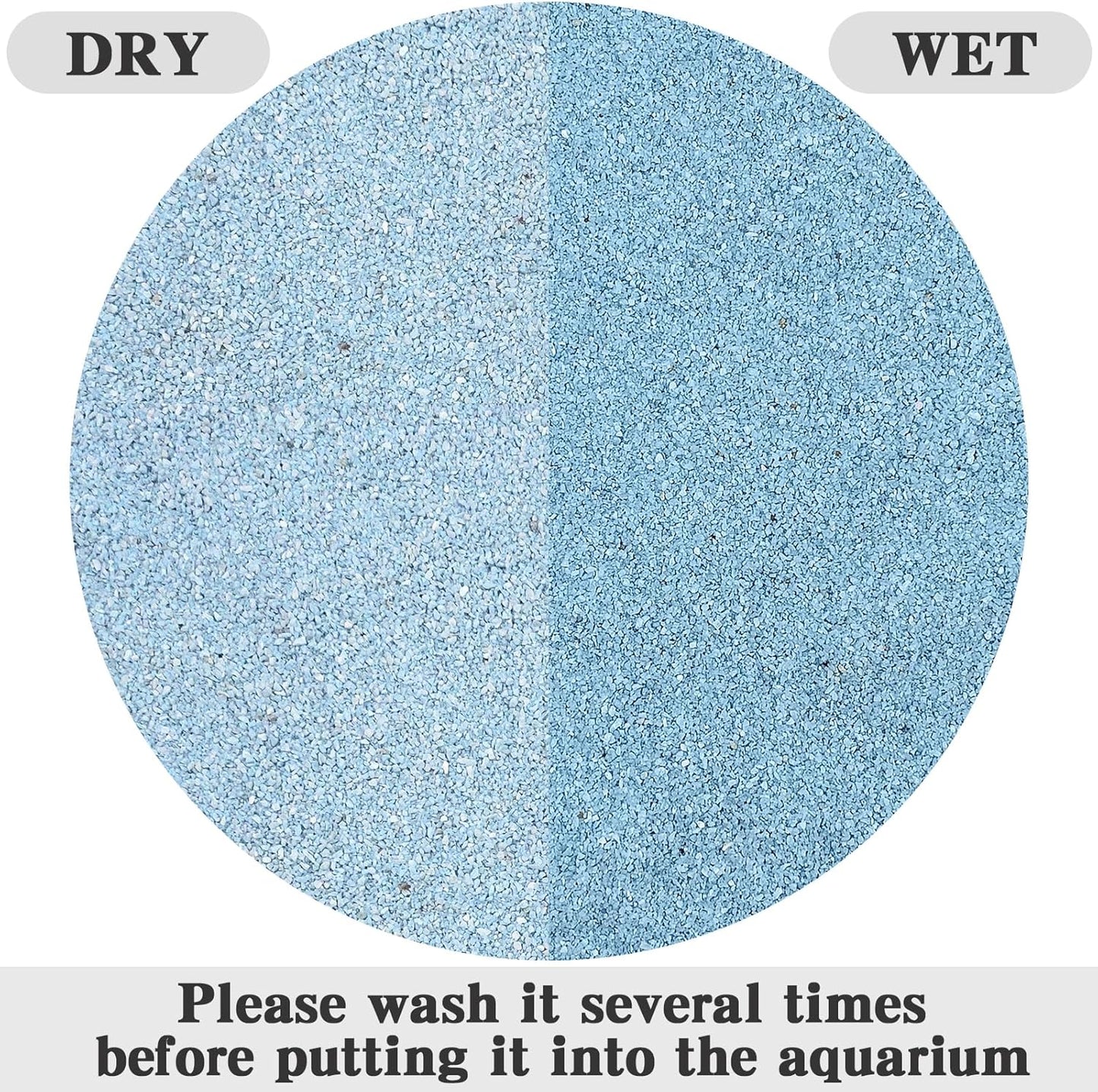 5 lbs Blue Sand, 0.4-0.8 mm Decorative Sand for Aquarium, Fish Tank, Succulents, Candle, Vase, Wedding Ceremony, Arts Crafts and Bowl Fillers